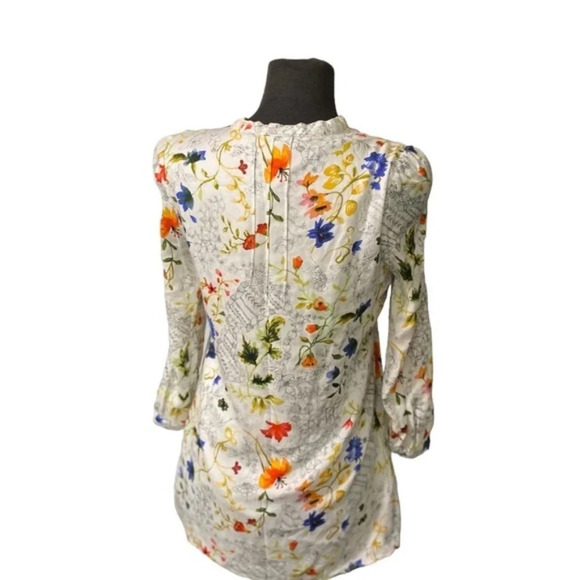 Nanette lepore Floral Ruffle Blouse - Picture 3 of 5